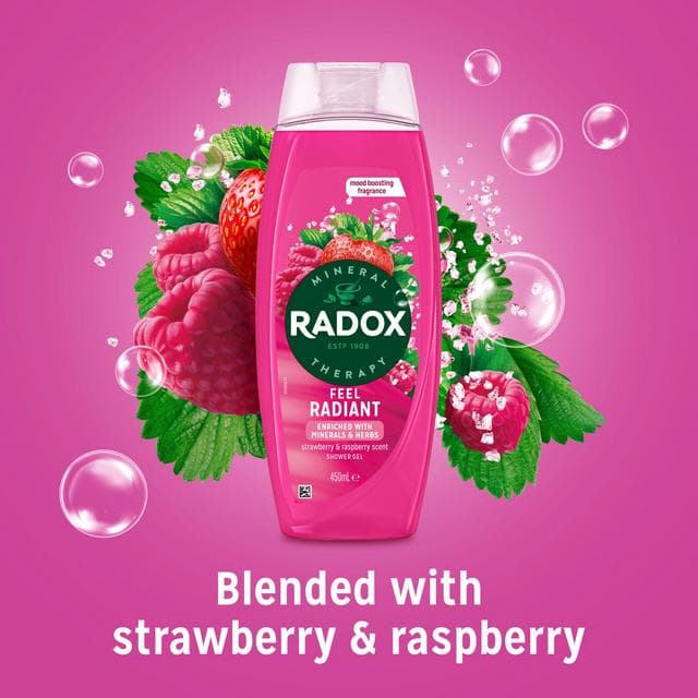 Radox 450ml Mineral Therapy Feel Radiant Shower Gel - gallery image 2