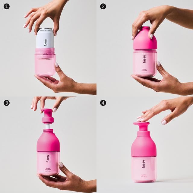 Fussy 320ml Coconut Milk Refillable Natural Body Wash - gallery image 5