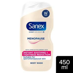 Sanex 450ml Expert Skin Health+ Menopause Shower Gel Body Wash