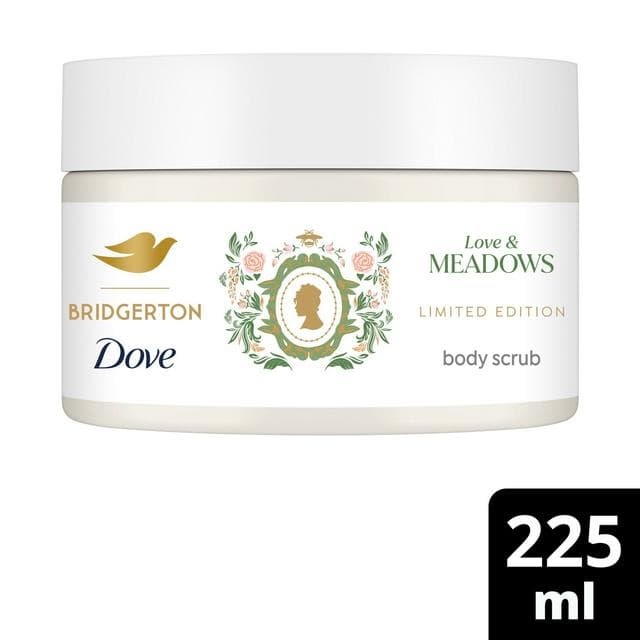 Dove 225ml Bridgerton Love & Meadows Body Scrub, Limited Edition - gallery image 1