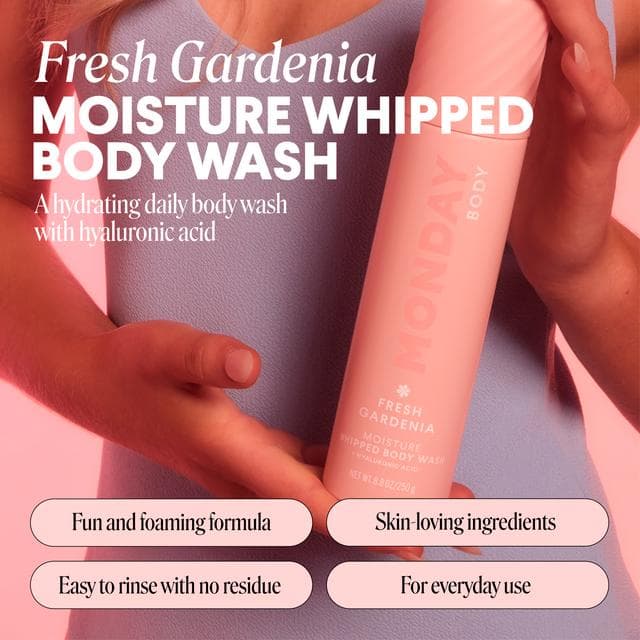 Monday Haircare 265ml Fresh Gardenia Moisture Whipped Body Wash - gallery image 3