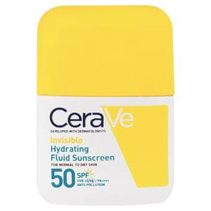 CeraVe 50ml Invisible Hydrating SPF 50 Fluid Sunscreen