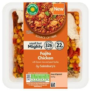 Sainsbury's 300g Small But Mighty Fajita Chicken with Brown Rice & Pearl Barley