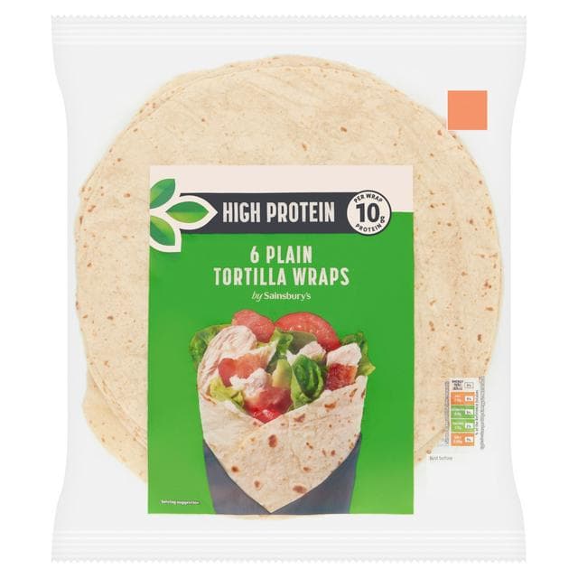 Sainsbury's 6 x High Protein Tortilla Wraps - gallery image 1