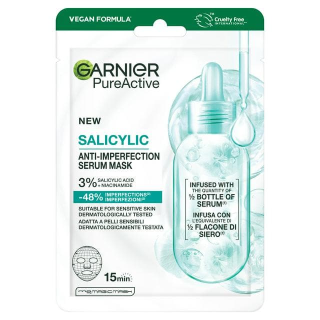 Garnier Pure Active 3% Niacinamide, Salicylic, Aha, Centella Asiatica Anti Imperfection Face Mask - gallery image 1