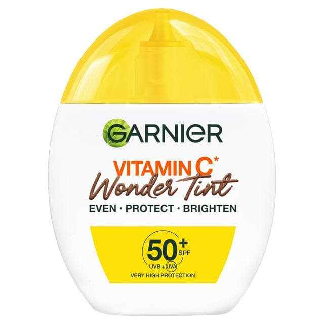 Garnier 40ml Vitamin C Protect & Brighten Wonder Tint SPF 50+ Dark Shade Cream - gallery image 1