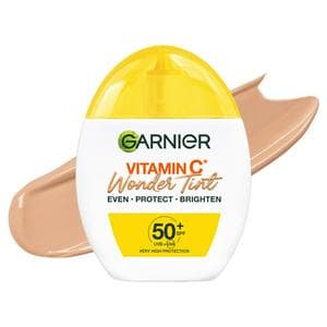 Garnier Bright Complete 40ml SPF 50+ Medium Shade Even, Protect & Brighten Vitamin C Wonder Tint