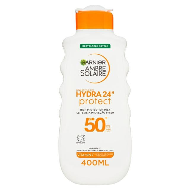 Garnier Ambre Solaire 400ml SPF 50 Hydra Sun Cream Lotion - gallery image 1