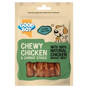 Good Boy 70g Chewy Chicken & Carrot Sticks Dog Treats