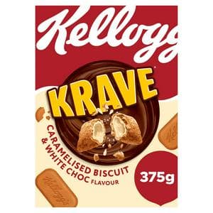 Kellogg's 375g Krave Caramelised Biscuit Flavour Breakfast Cereal