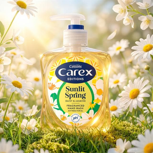 Carex 250ml Editions Sunlit Spring Daisy & Jasmine Antibacterial Hand Wash - gallery image 2