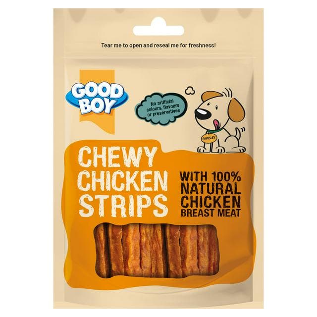 Good Boy 80g Chewy Chicken Strips Dog Treats - gallery image 1