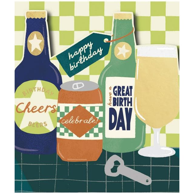 Sainsbury’s Birthday Beer Cheers Greeting Card Design - gallery image 1
