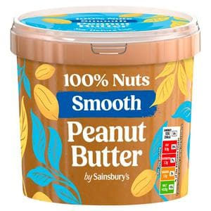 Sainsbury's 1kg 100% Smooth Peanut Butter