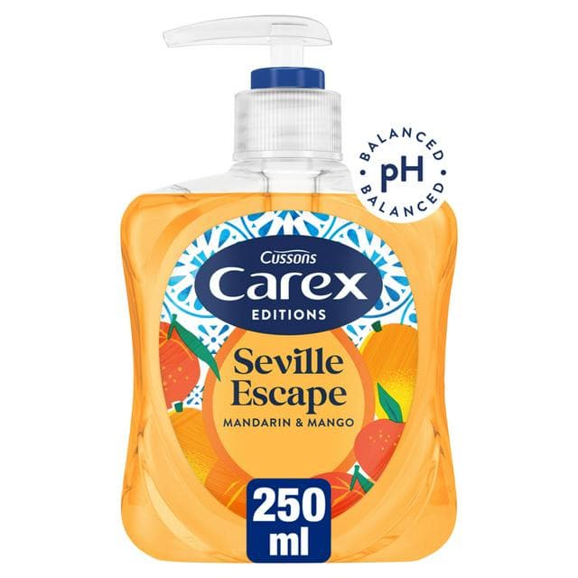Carex Editions 250ml Seville Escape Mandarin & Mango Antibacterial Hand Wash - gallery image 1