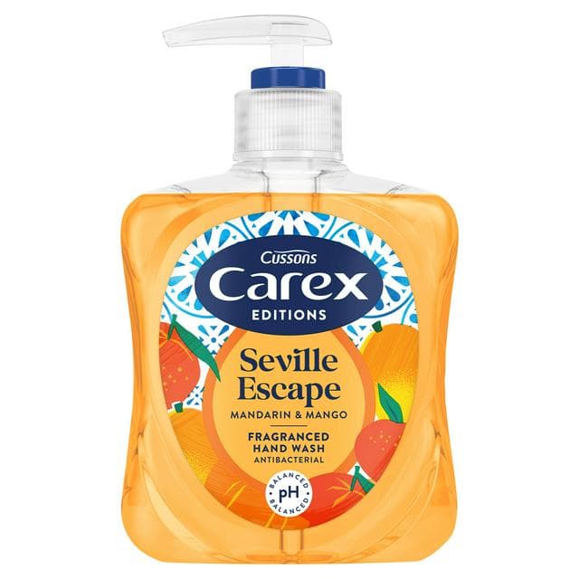 Carex 250ml Editions Seville Escape Mandarin & Mango Antibacterial Hand Wash - gallery image 1