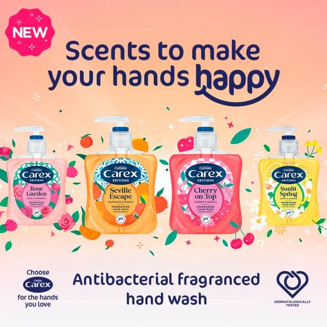Carex 250ml Editions Seville Escape Mandarin & Mango Antibacterial Hand Wash - gallery image 5