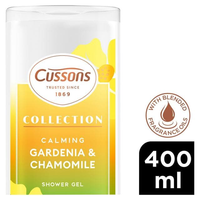 Cussons Collection 400ml Calming Gardenia & Chamomile Shower Gel - gallery image 1