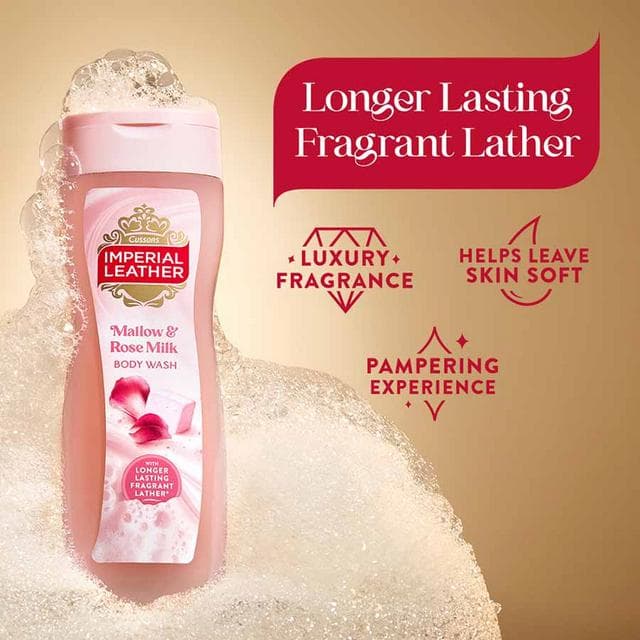 Imperial Leather 480ml Mallow & Rose Milk Body Wash - gallery image 2