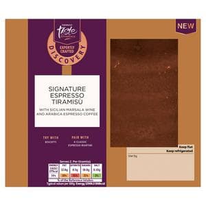 Sainsbury's Discovery 2 x 90g Signature Espresso Tiramisu, Taste the Difference