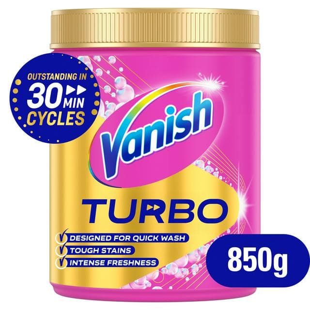 Vanish Turbo Fast Acting Stain Remover Washing Powder 850g - gallery image 1