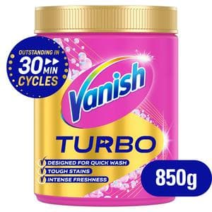 Vanish Turbo Fast Acting Stain Remover Washing Powder 850g