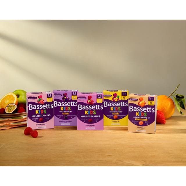 Bassetts 30 x Omega 3 Tropical Flavour 7 to 11 Years Kids Multivitamin Gummies - gallery image 6