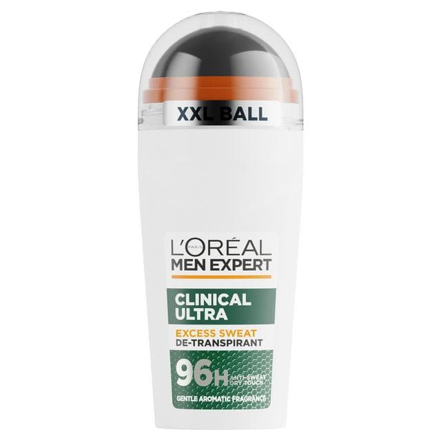 L'Oréal Paris Men Expert 50ml Clinical Ultra Upto 96h Anti Sweat Protection Roll On Deodorant - gallery image 1