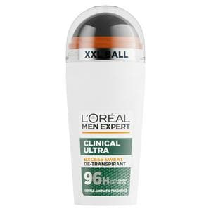 L'Oréal Paris Men Expert 50ml Clinical Ultra Upto 96h Anti Sweat Protection Roll On Deodorant