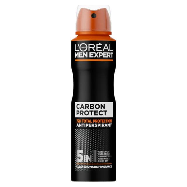 L'Oréal Paris Men Expert 150ml Carbon Protect Deodorant Spray - gallery image 1