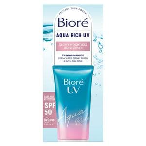 Bioré 50ml UV Aqua Rich SPF 50 Glowy Weightless Moisturiser
