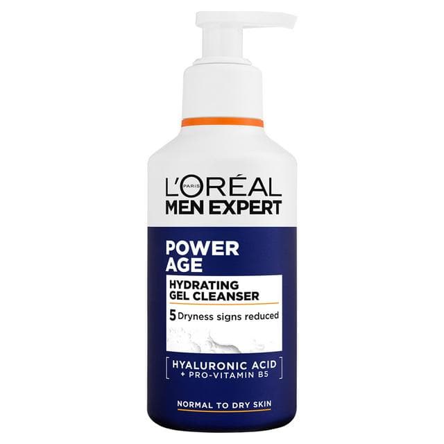 L'Oréal Paris Men Expert 260ml Power Age Hydrating Normal to Dry Skin Gel Cleanser - gallery image 1