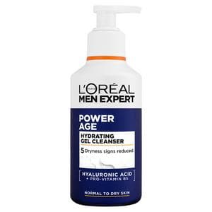 L'Oréal Paris Men Expert 260ml Power Age Hydrating Normal to Dry Skin Gel Cleanser