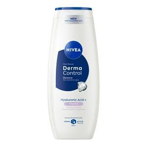Nivea 500ml Derma Control Restore Hyaluronic Acid & Vitamin E Sensitive Skin Shower Gel