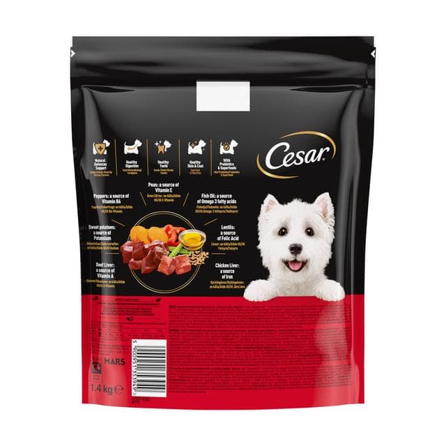 Cesar 1.4kg Fresh Beef, Poultry & Vegetables Adult Dry Dog Food - gallery image 6