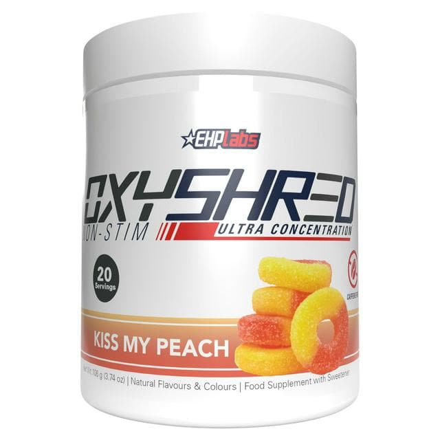 EHP Labs 106g Oxyshred Non Stim Ultra Concentration Kiss My Peach - gallery image 1