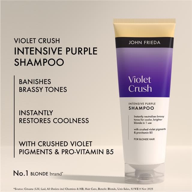 John Frieda 250ml Violet Crush Intensive Purple Shampoo - gallery image 3