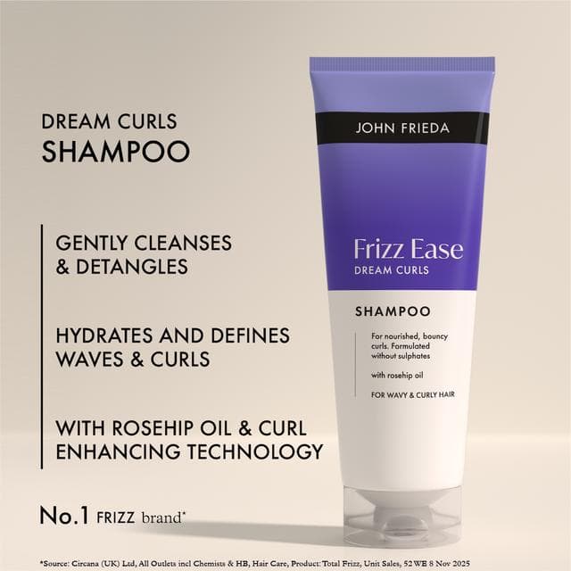 John Frieda 250ml Frizz Ease Dream Curls Shampoo - gallery image 3