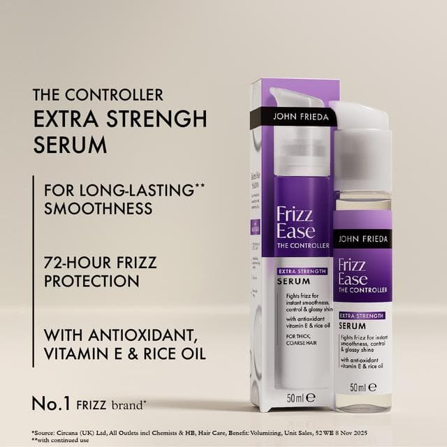 John Frieda 50ml Frizz Ease the Controller Extra Strength Hair Serum - gallery image 3