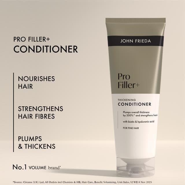 John Frieda 250ml Pro Filler+ Thickening Conditioner - gallery image 3