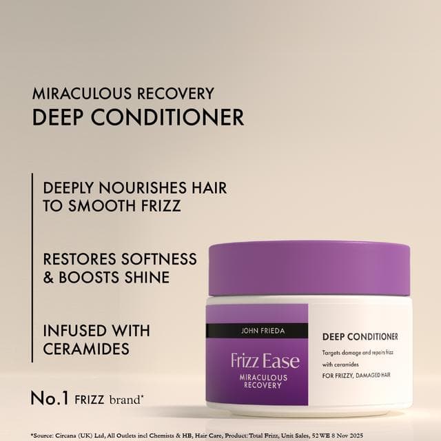 John Frieda 250ml Frizz Ease Miraculous Recovery Deep Conditioner - gallery image 3