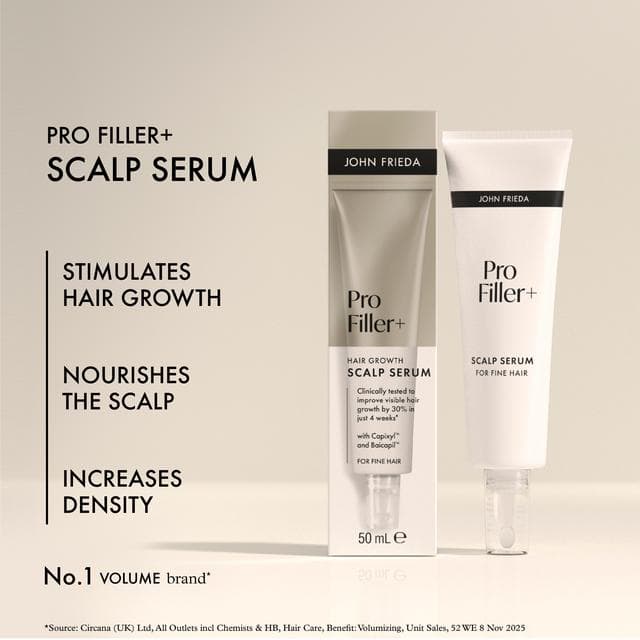 John Frieda 50ml Pro Filler + Hair Growth Scalp Serum - gallery image 3