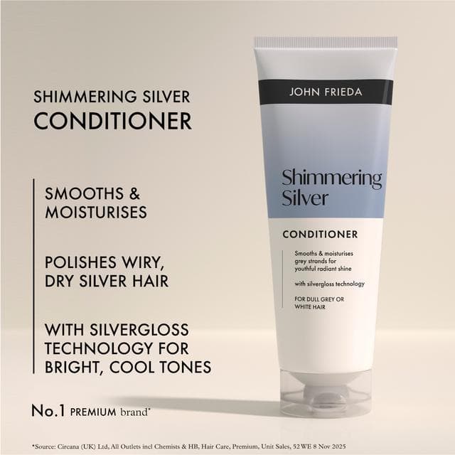 John Frieda 250ml Shimmering Silver Conditioner - gallery image 3