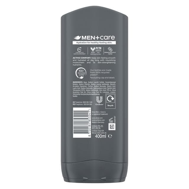 Dove Men+Care 400ml Active Comfort 3 in 1 Hair, Face & Body Wash, FIFA Limited Collection - gallery image 6