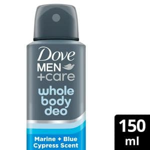 Dove Men+Care 150ml Marine & Blue Cypress Whole Body Deodorant Spray