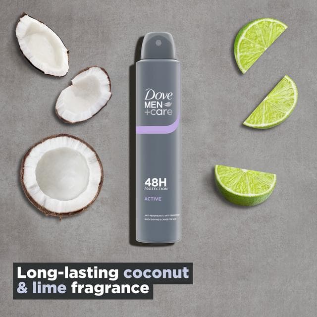 Dove Men+Care 200ml Active Antiperspirant Aerosol Deodorant Spray, FIFA Limited Collection - gallery image 2
