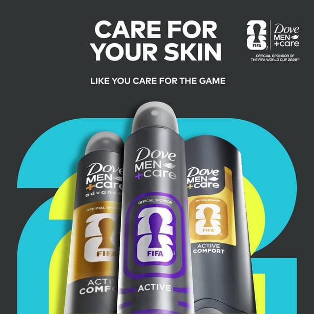 Dove Men+Care 200ml Active Antiperspirant Aerosol Deodorant Spray, FIFA Limited Collection - gallery image 5