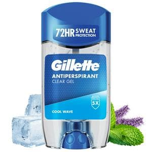 Gillette Clear Gel 70ml Cool Wave Antiperspirant Deodorant for Men