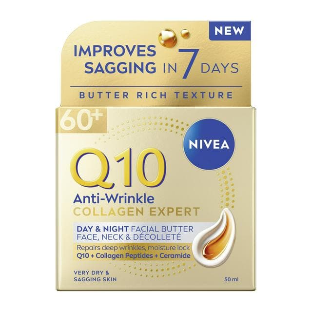Nivea 50ml Q10 Anti Wrinkle Collagen Expert Day & Night Facial Butter - gallery image 1