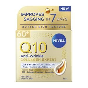 Nivea 50ml Q10 Anti Wrinkle Collagen Expert Day & Night Facial Butter